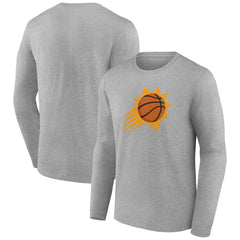Phoenix Suns Alternate Logo Long Sleeve T-Shirt Gray - NBA