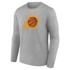 Phoenix Suns Alternate Logo Long Sleeve T-Shirt Gray - NBA