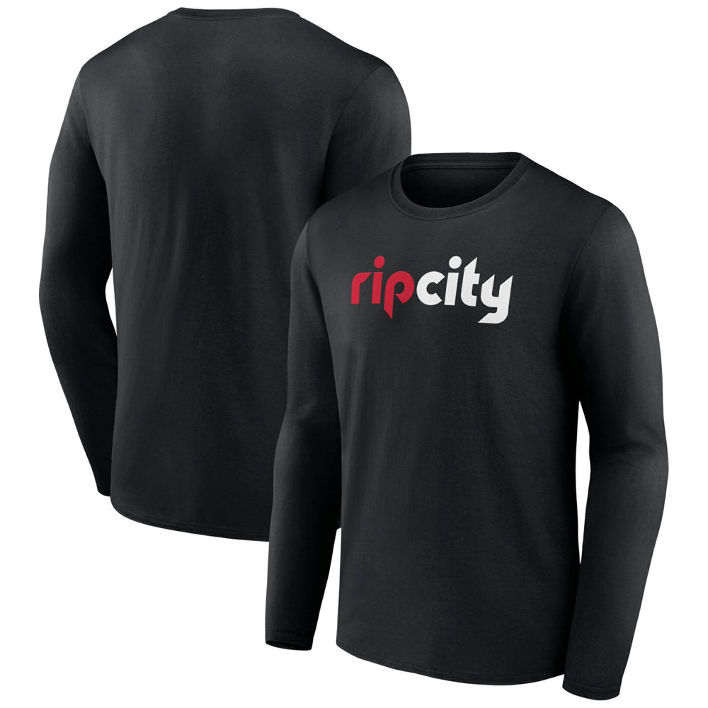 Portland Trail Blazers Alternate Logo Long Sleeve T-Shirt Black - NBA