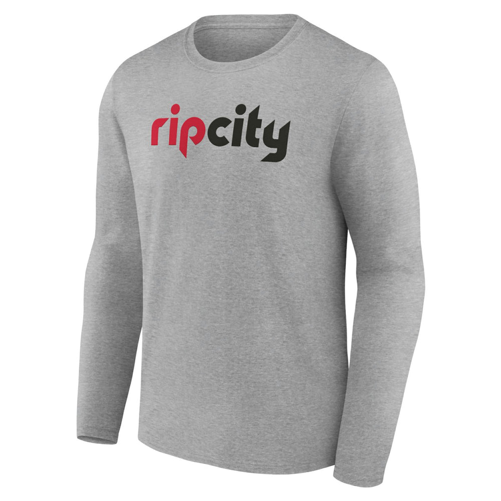 Portland Trail Blazers Alternate Logo Long Sleeve T-Shirt Gray - NBA