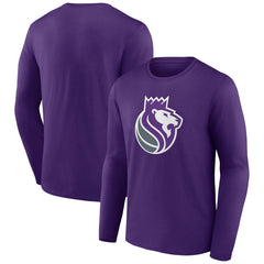 Sacramento Kings Alternate Logo Long Sleeve T-Shirt Purple - NBA