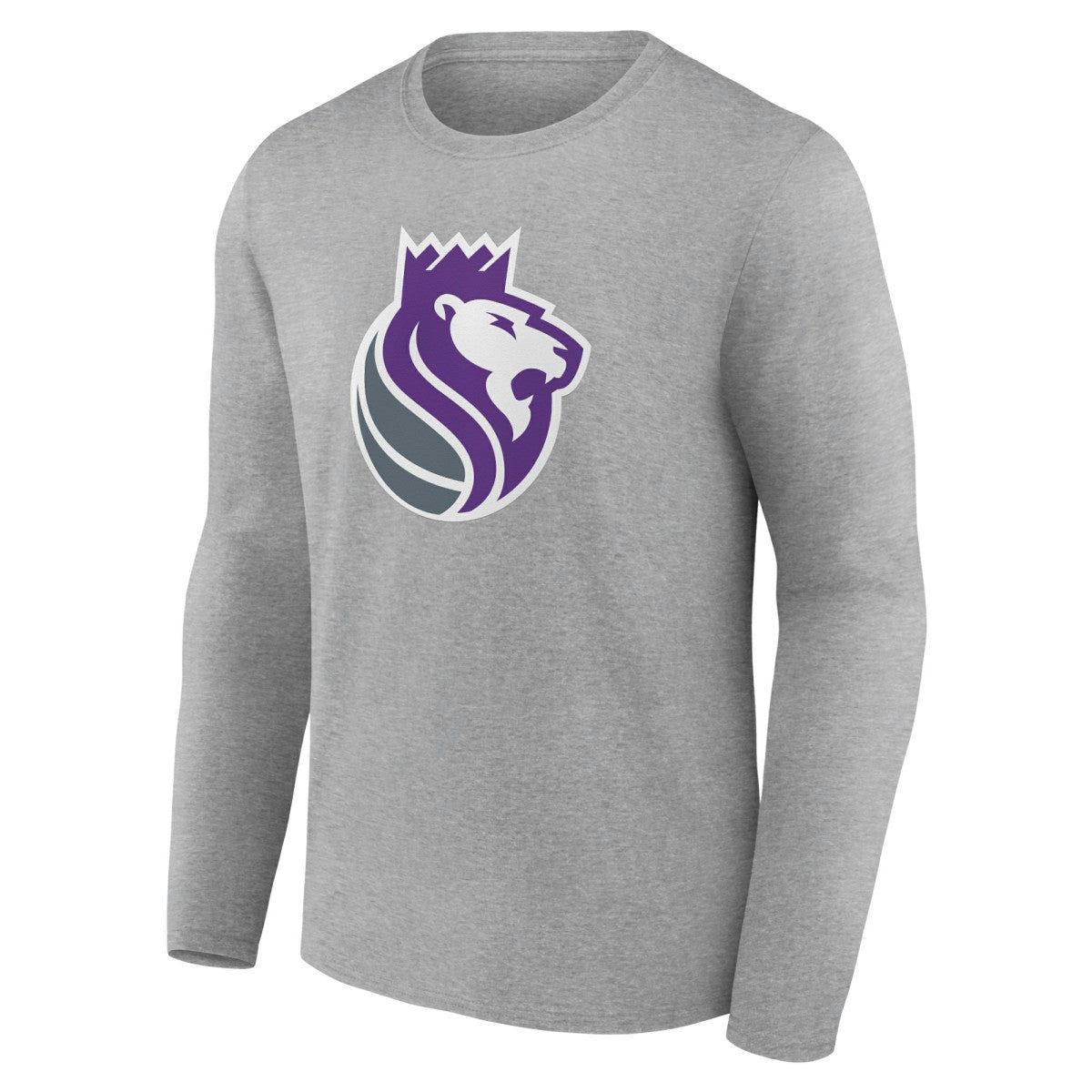 Sacramento Kings Alternate Logo Long Sleeve T-Shirt Gray - NBA