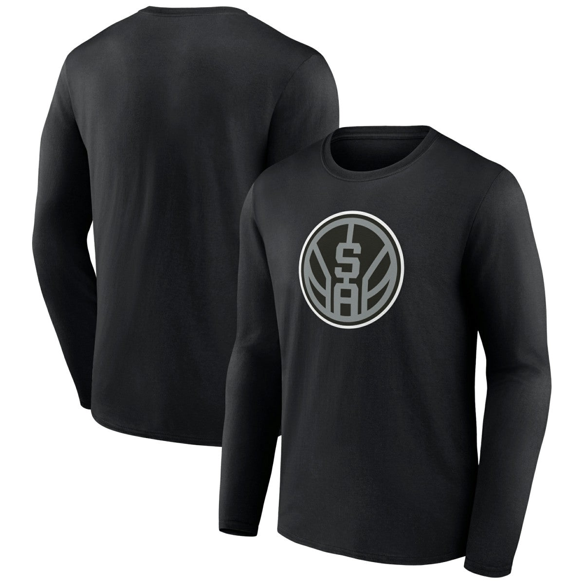 San Antonio Spurs Alternate Logo Long Sleeve T-Shirt Black - NBA
