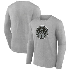 San Antonio Spurs Alternate Logo Long Sleeve T-Shirt Gray - NBA
