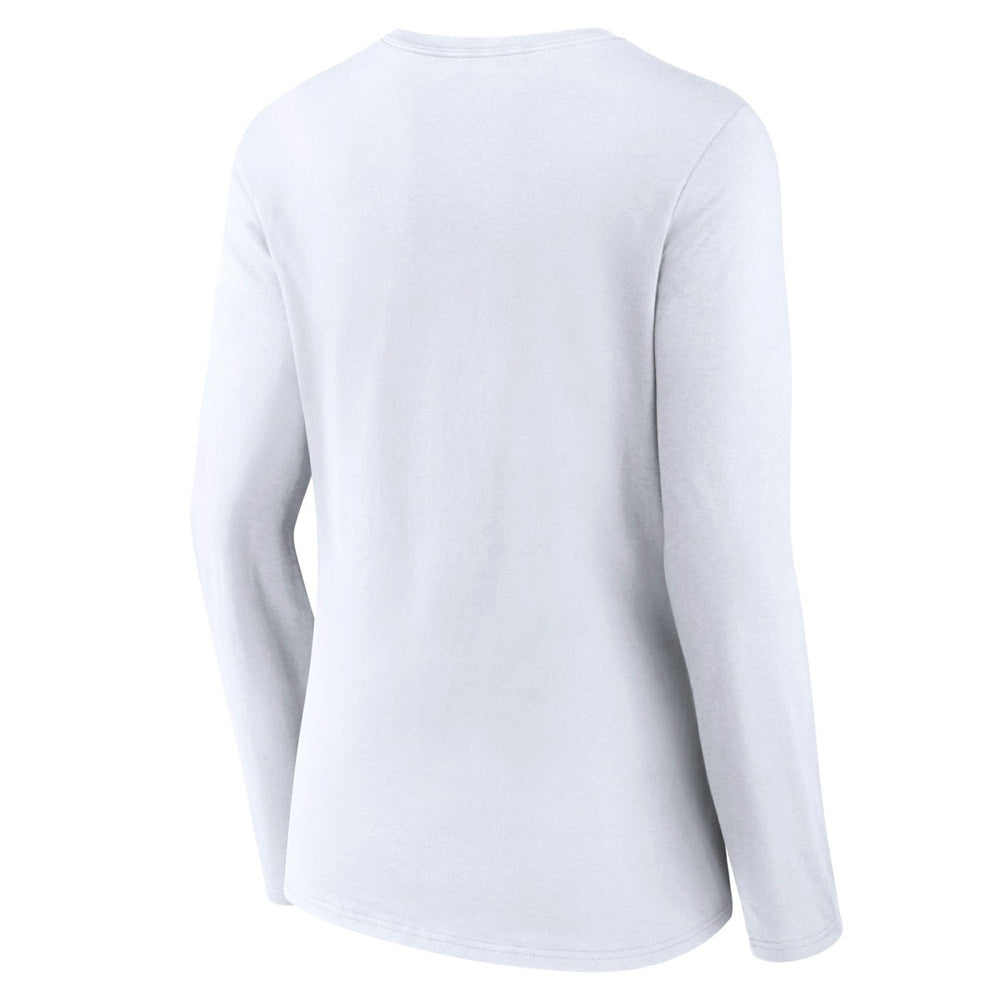 Sacramento Kings Women's Alternate Logo V-Neck Long Sleeve T-Shirt White - NBA