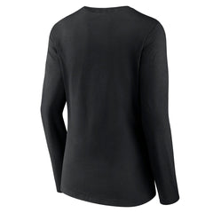 Toronto Raptors Women's Alternate Logo V-Neck Long Sleeve T-Shirt Black - NBA
