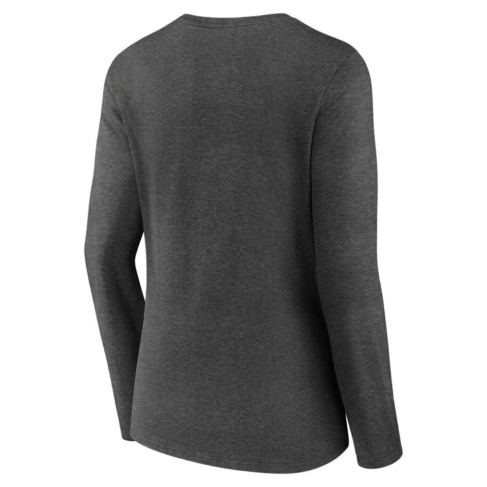 Utah Jazz Women's Alternate Logo V-Neck Long Sleeve T-Shirt Charcoal - NBA