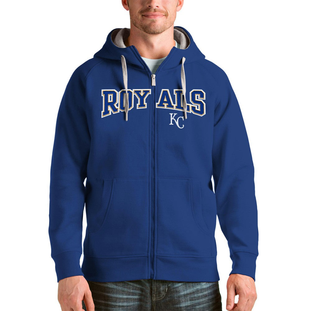Kansas City Royals Antigua Team Logo Victory Full-Zip Hoodie - MLB