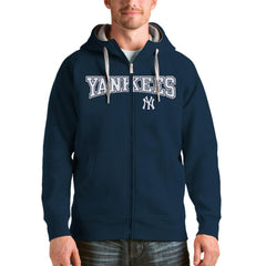 New York Yankees Antigua Team Logo Victory Full-Zip Hoodie - MLB