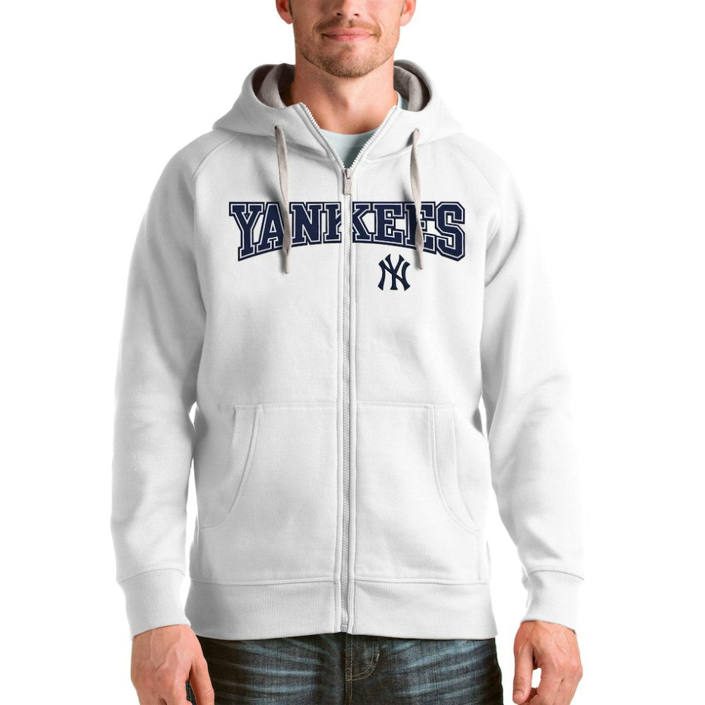 New York Yankees Antigua Team Logo Victory Full-Zip Hoodie - MLB