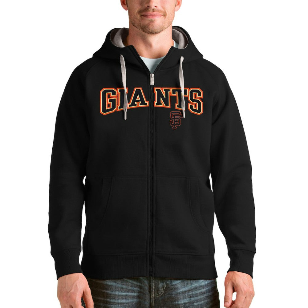 San Francisco Giants Antigua Team Logo Victory Full-Zip Hoodie - MLB