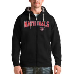 Washington Nationals Antigua Team Logo Victory Full-Zip Hoodie - MLB