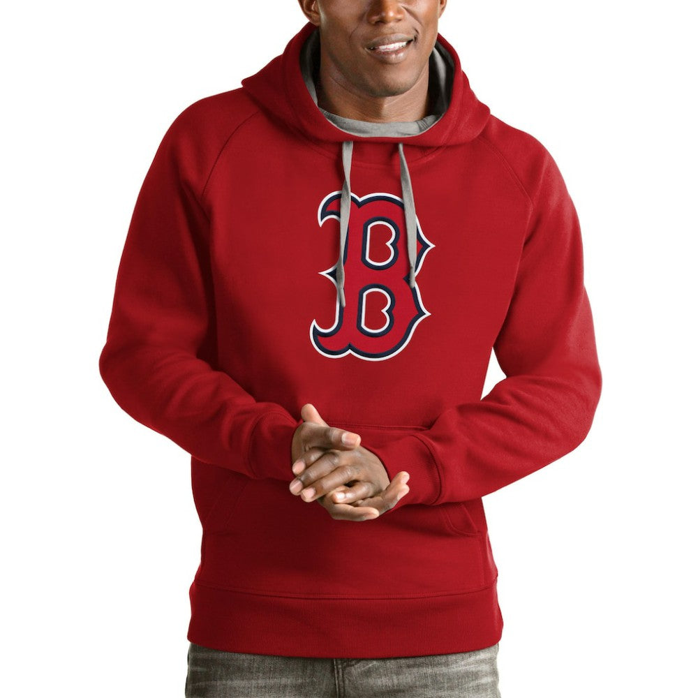Boston Red Sox Antigua Victory Pullover Team Logo Hoodie - MLB
