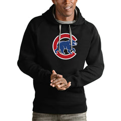 Chicago Cubs Antigua Victory Pullover Team Logo Hoodie - MLB