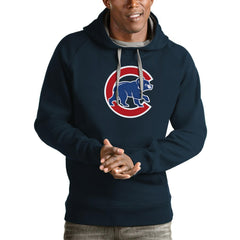 Chicago Cubs Antigua Victory Pullover Team Logo Hoodie - MLB