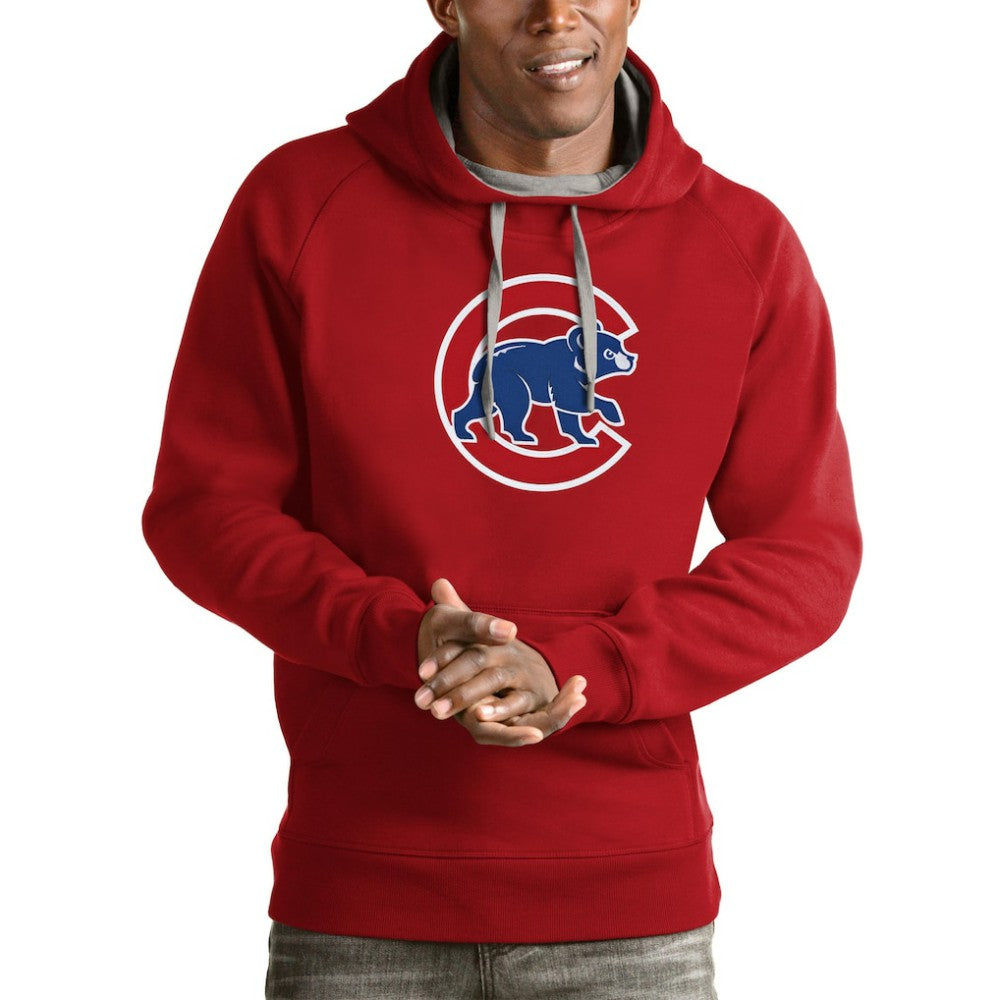 Chicago Cubs Antigua Victory Pullover Team Logo Hoodie - MLB