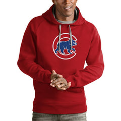 Chicago Cubs Antigua Victory Pullover Team Logo Hoodie - MLB