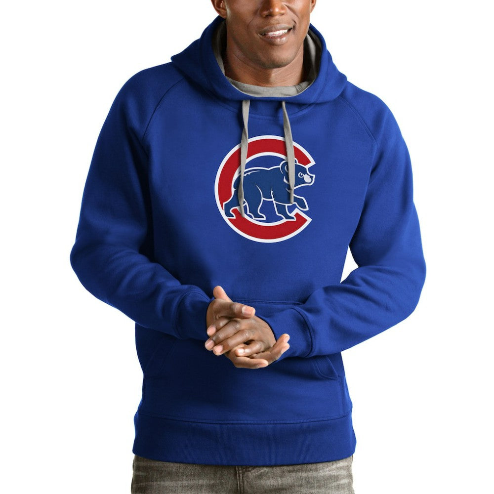 Chicago Cubs Antigua Victory Pullover Team Logo Hoodie - MLB