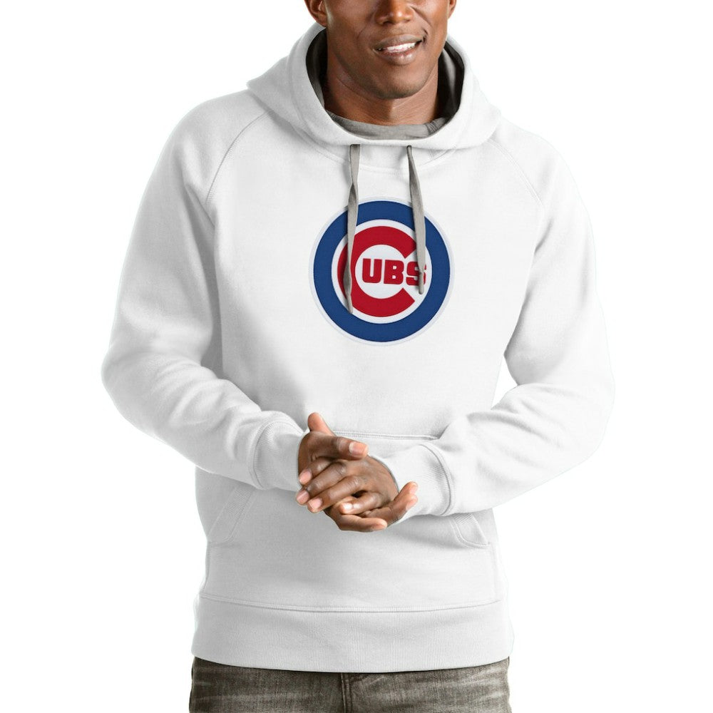 Chicago Cubs Antigua Victory Pullover Team Logo Hoodie - MLB