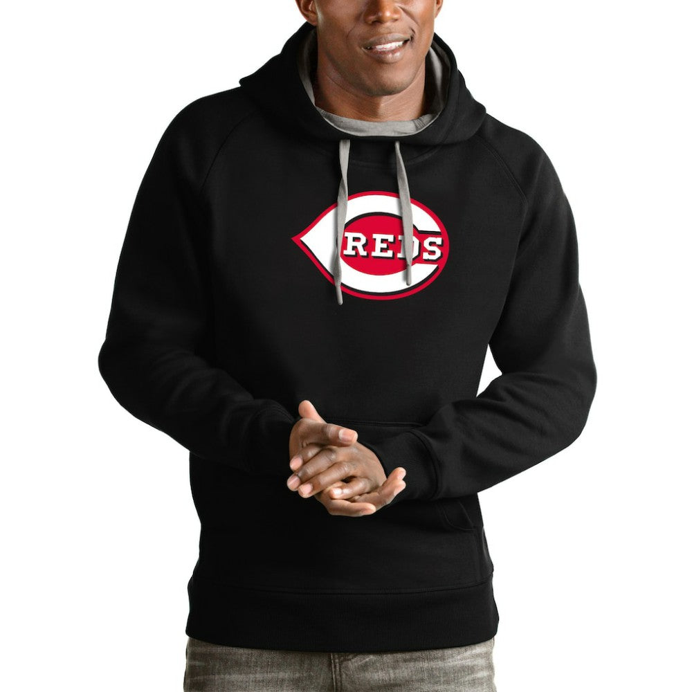 Cincinnati Reds Antigua Victory Pullover Team Logo Hoodie - MLB