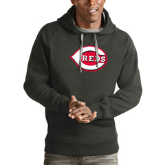 Cincinnati Reds Antigua Victory Pullover Team Logo Hoodie - MLB