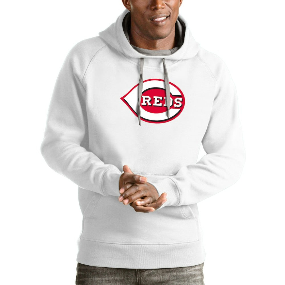 Cincinnati Reds Antigua Victory Pullover Team Logo Hoodie - MLB