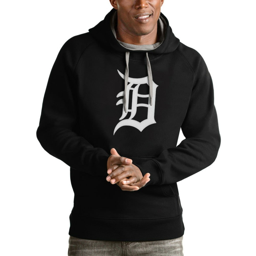 Detroit Tigers Antigua Victory Pullover Team Logo Hoodie - MLB
