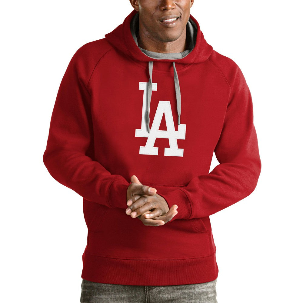 Los Angeles Dodgers Antigua Victory Pullover Team Logo Hoodie - MLB