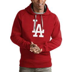Los Angeles Dodgers Antigua Victory Pullover Team Logo Hoodie - MLB