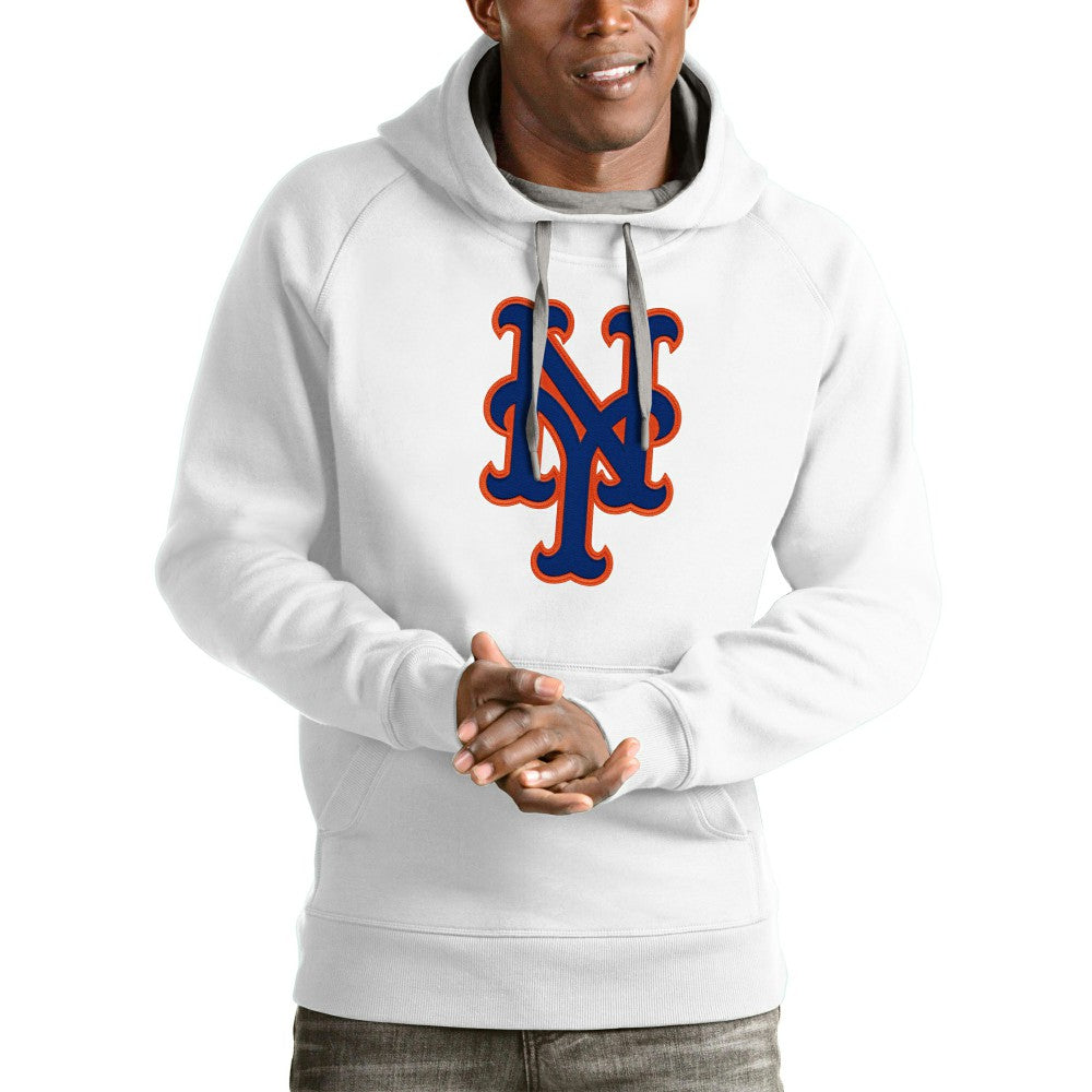 New York Mets Antigua Victory Pullover Team Logo Hoodie - MLB