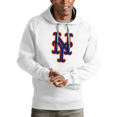 New York Mets Antigua Victory Pullover Team Logo Hoodie - MLB