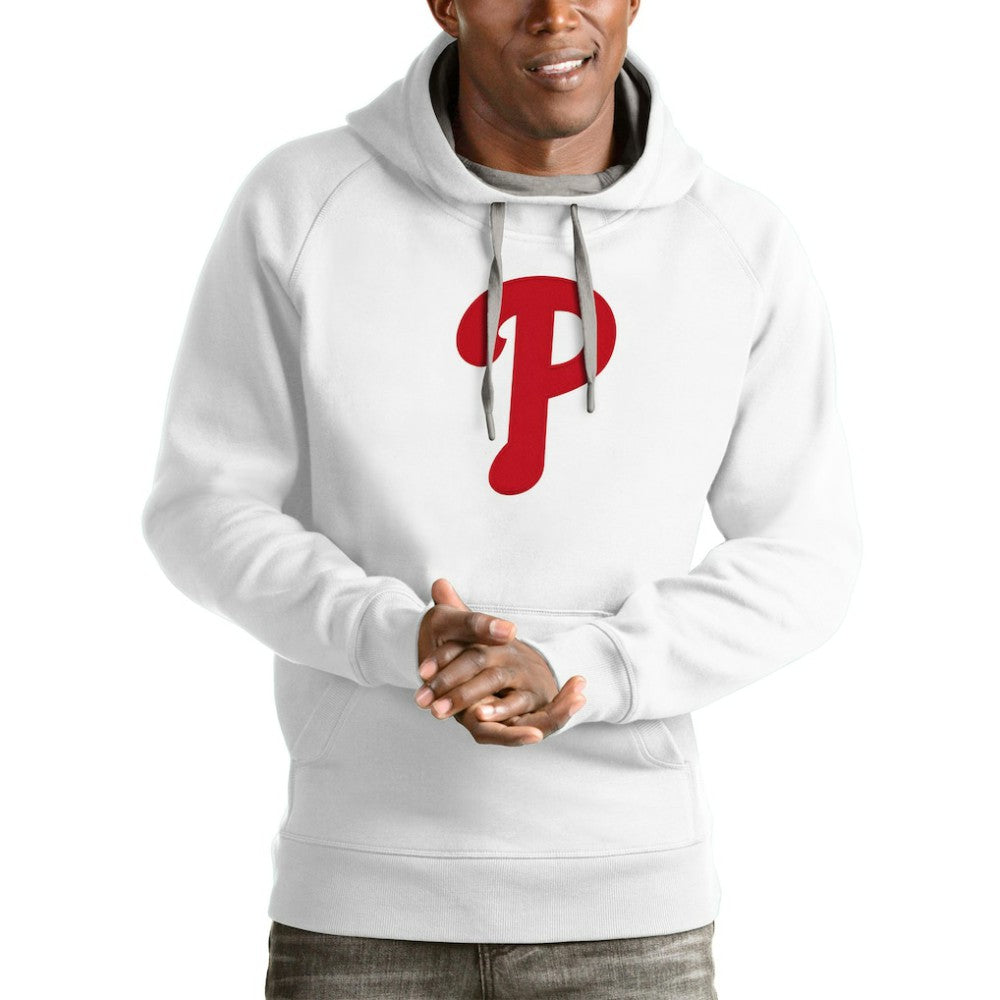 Philadelphia Phillies Antigua Victory Pullover Team Logo Hoodie - MLB