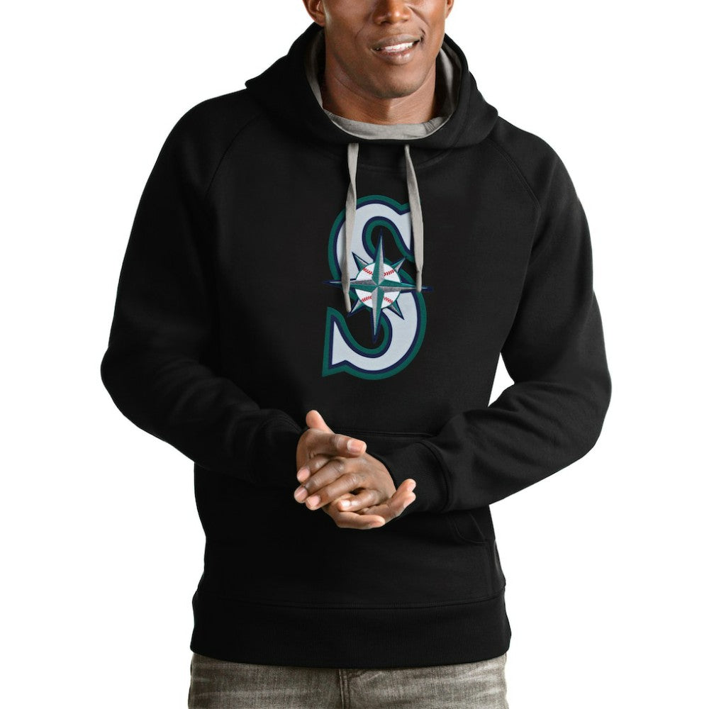 Seattle Mariners Antigua Victory Pullover Team Logo Hoodie - MLB
