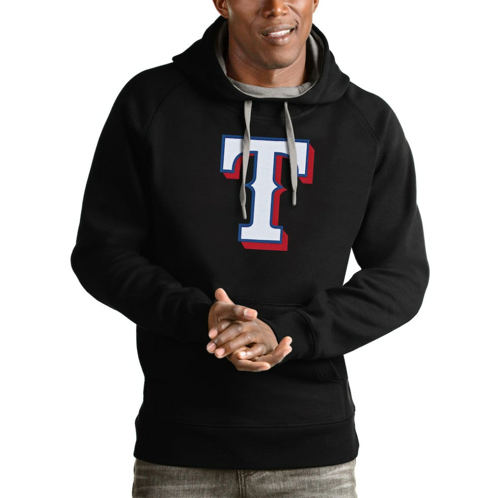 Texas Rangers Antigua Victory Pullover Team Logo Hoodie - MLB