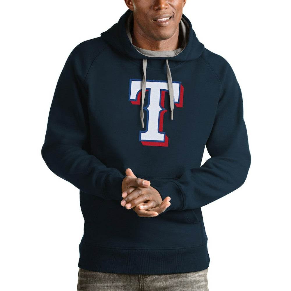 Texas Rangers Antigua Victory Pullover Team Logo Hoodie - MLB