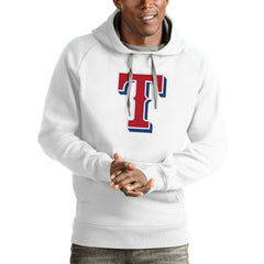 Texas Rangers Antigua Victory Pullover Team Logo Hoodie - MLB