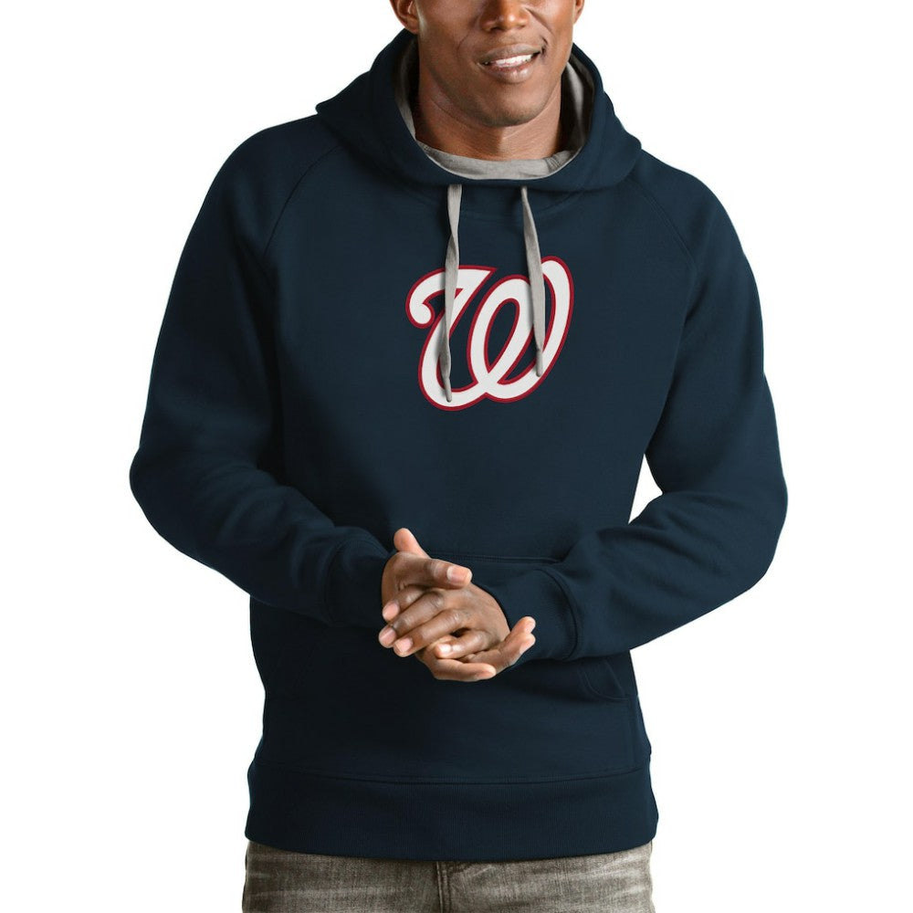 Washington Nationals Antigua Victory Pullover Team Logo Hoodie - MLB