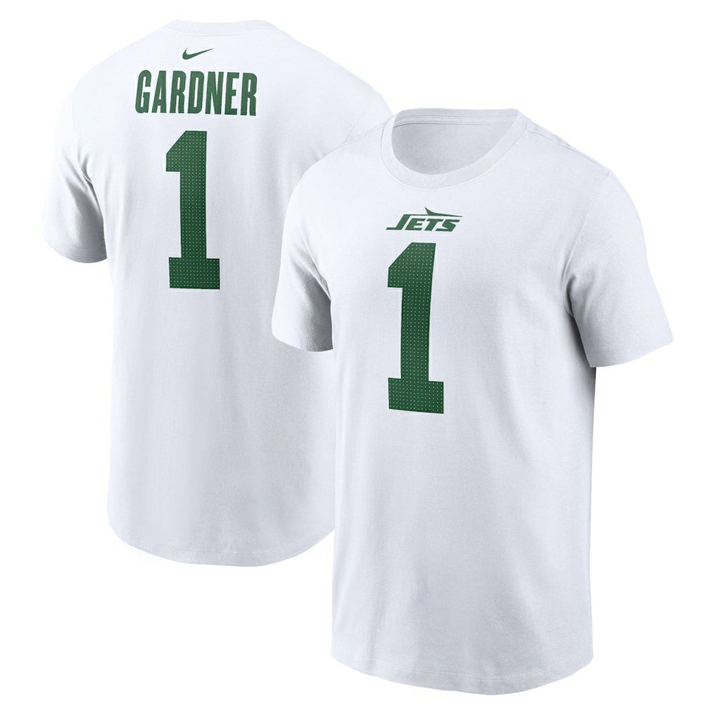 Ahmad Sauce Gardner New York Jets Legacy Player Name & Number T-Shirt White | Nike for Sale