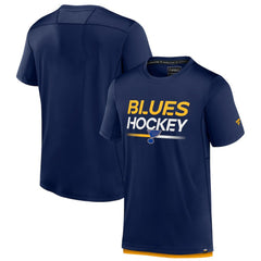 St. Louis Blues Fanatics Authentic Pro Tech T-Shirt - Navy - NHL