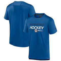 Winnipeg Jets Fanatics Authentic Pro Tech T-Shirt - Blue - NHL