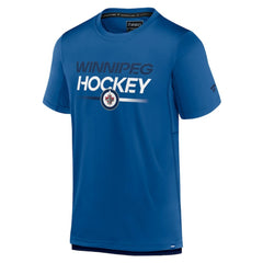 Winnipeg Jets Fanatics Authentic Pro Tech T-Shirt - Blue - NHL