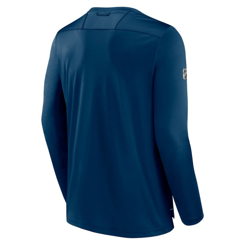 Seattle Kraken Fanatics Authentic Pro Long Sleeve T-Shirt - Deep Sea Blue - NHL
