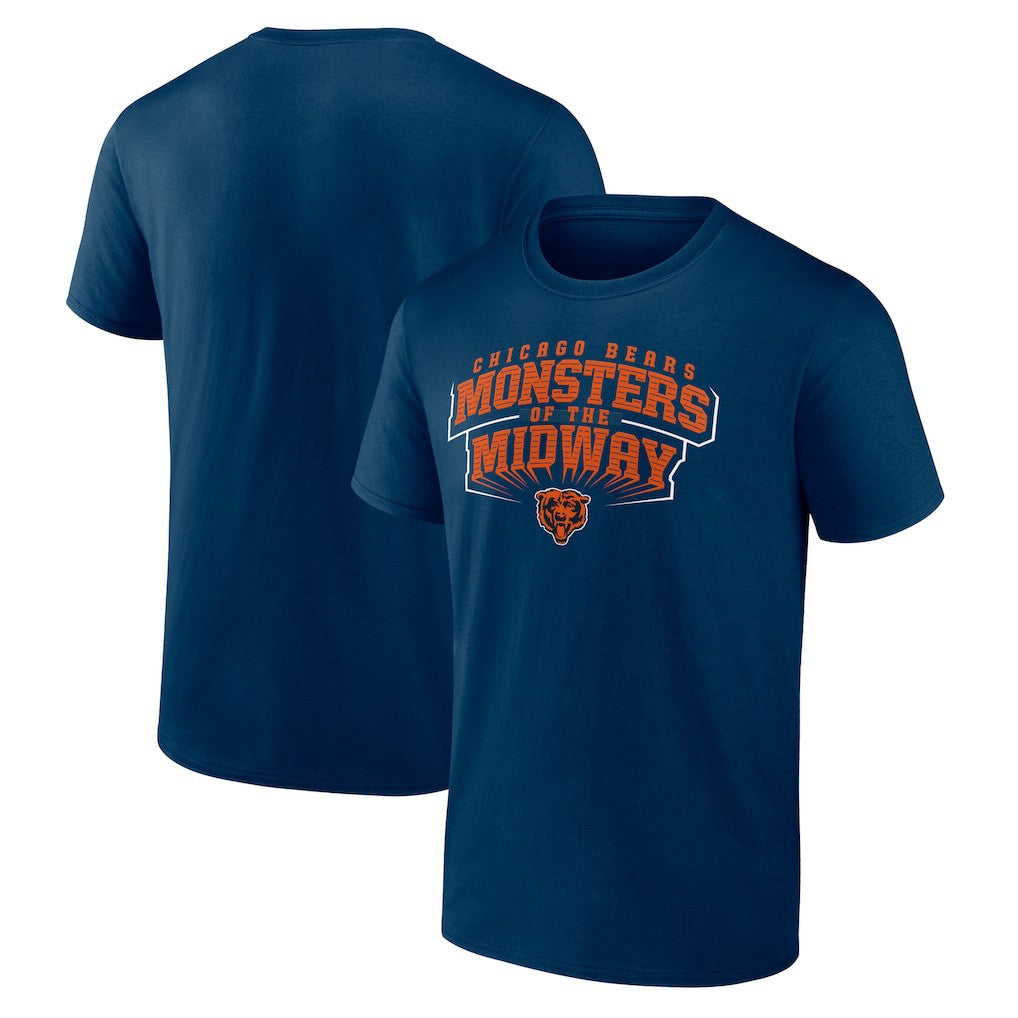 Chicago Bears Hometown Collection Sweep T-Shirt Navy | NFL