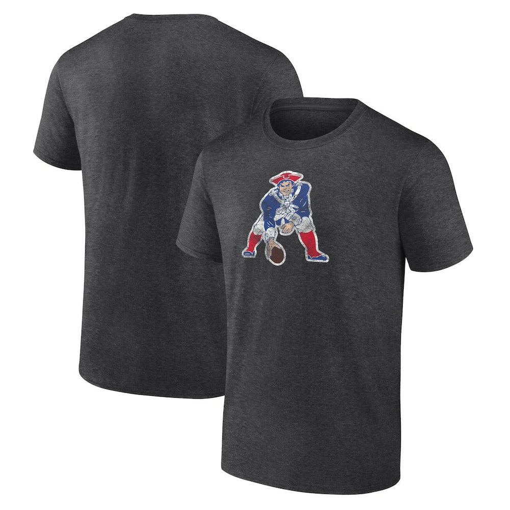 New England Patriots Throwback Logo T-shirt Charcoal | NFL