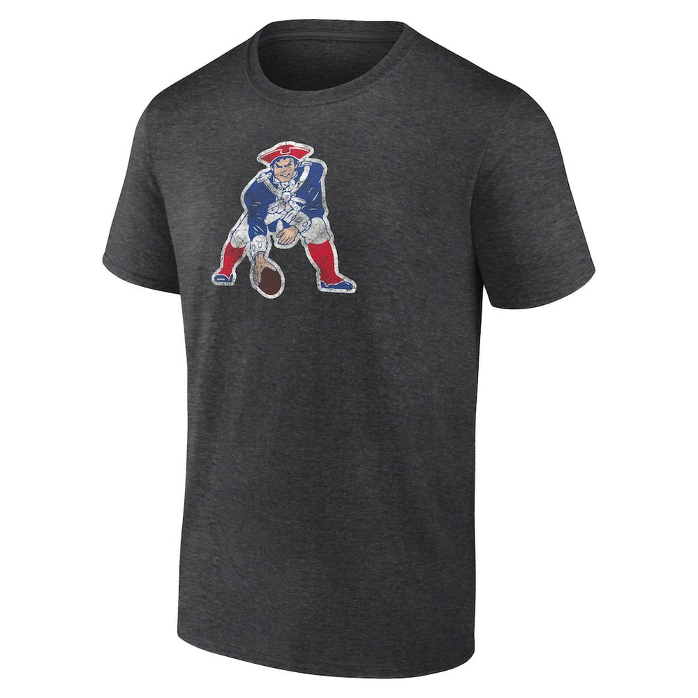 New England Patriots Throwback Logo T-shirt Charcoal | NFL