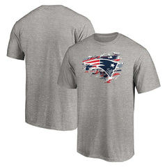 New England Patriots True Color T-Shirt Heather Gray | NFL