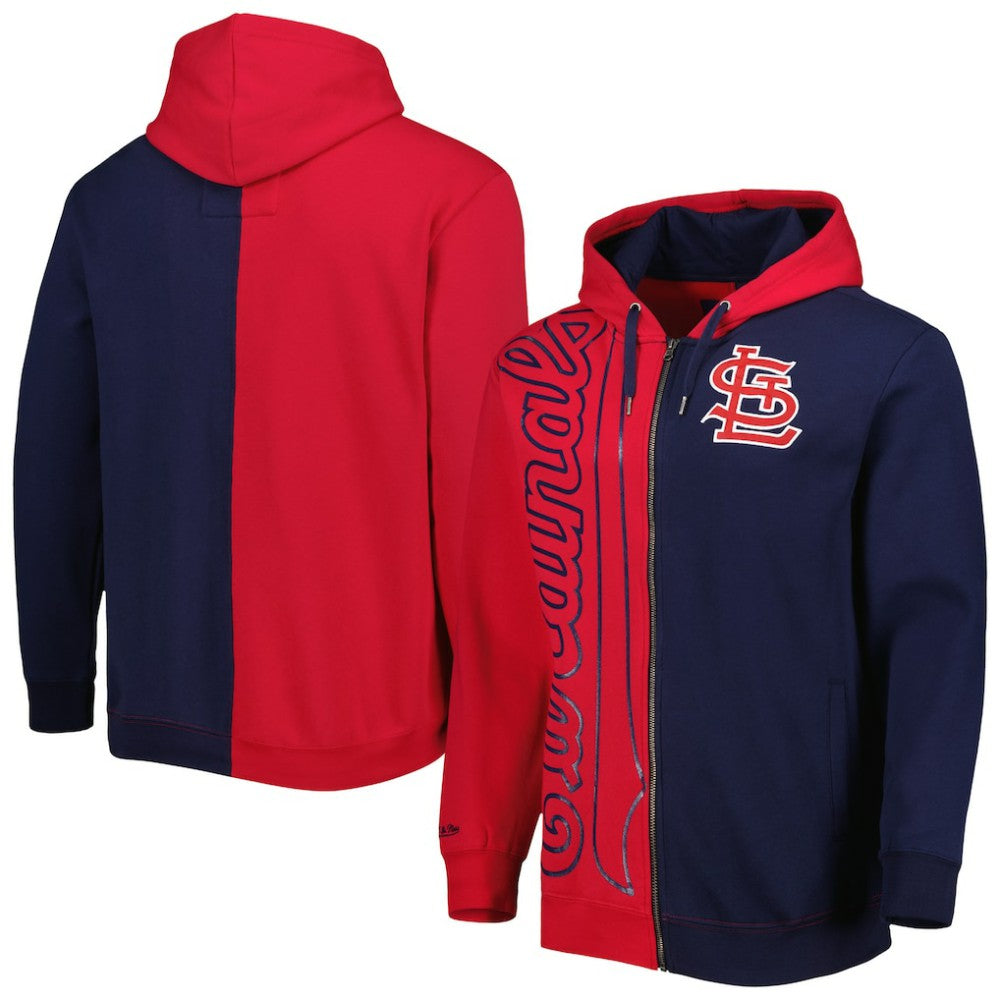 St. Louis Cardinals Mitchell & Ness Fleece Full-Zip Hoodie - MLB