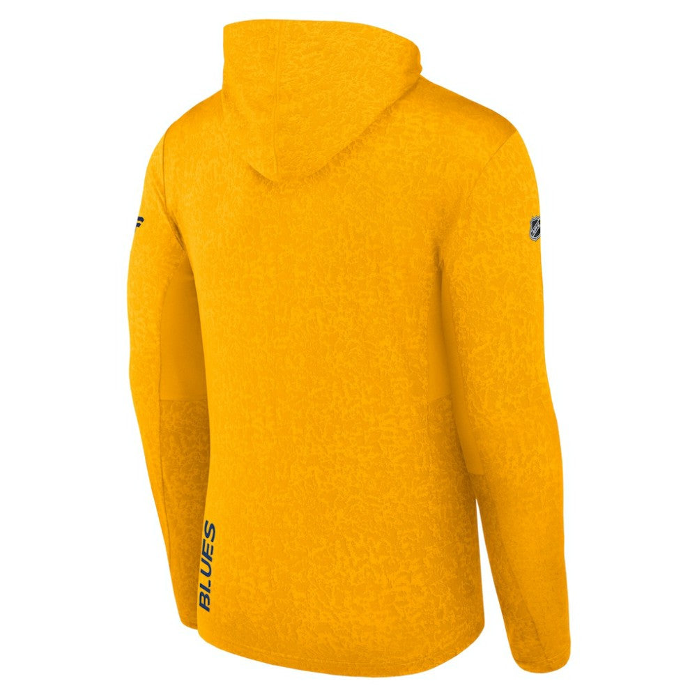 St. Louis Blues Fanatics Authentic Pro Pullover Hoodie - Gold - NHL