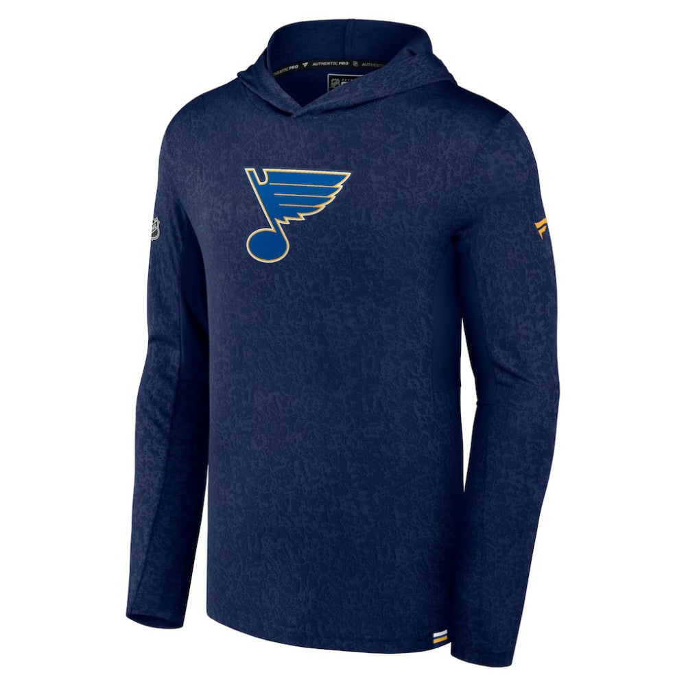 St. Louis Blues Fanatics Authentic Pro Lightweight Pullover Hoodie - Navy - NHL