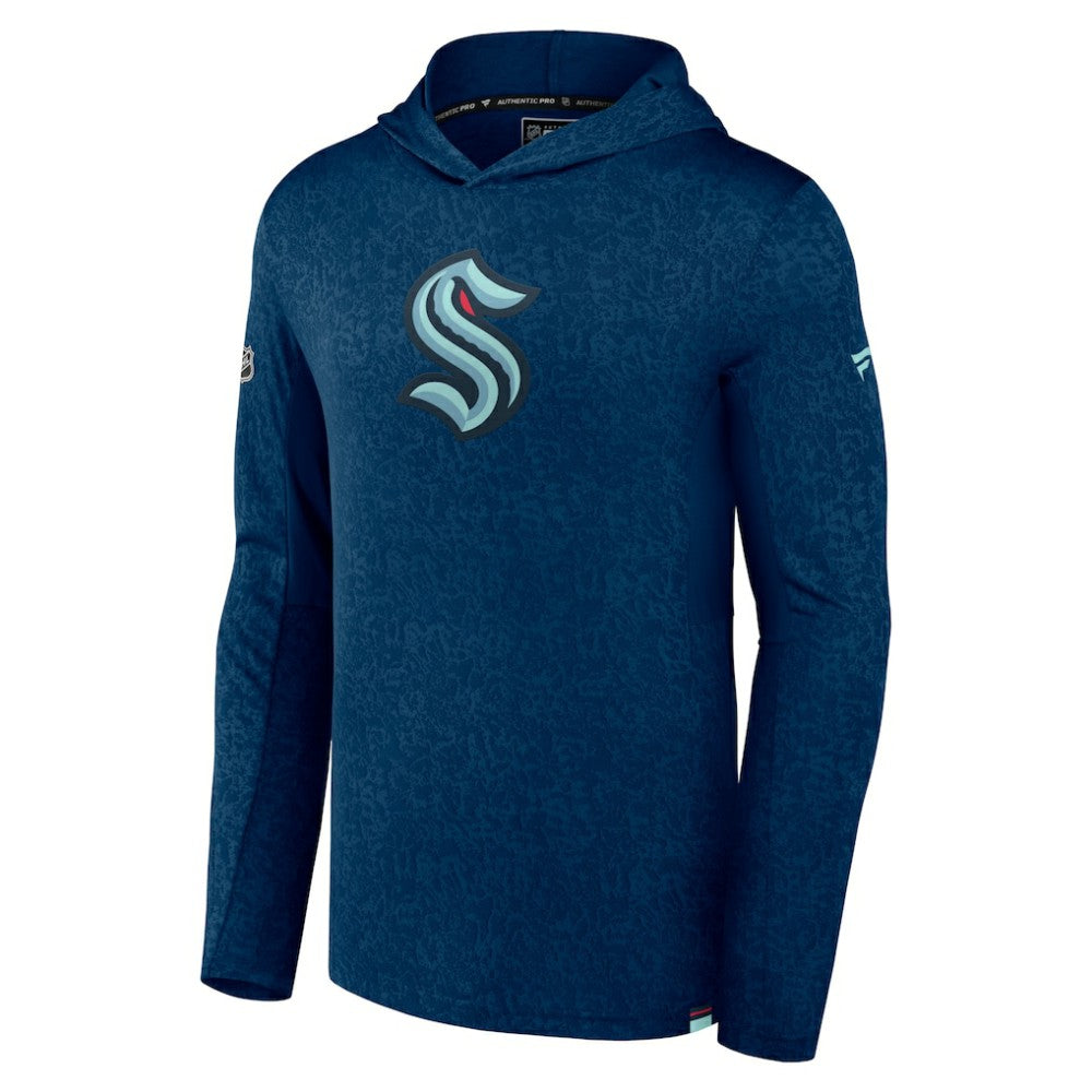 Seattle Kraken Fanatics Authentic Pro Lightweight Pullover Hoodie - Deep Sea Blue - NHL